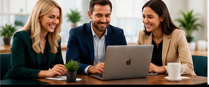 A MerchGlobal team meeting